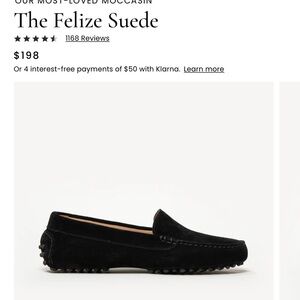 The Felize Suede black driving shoe 38